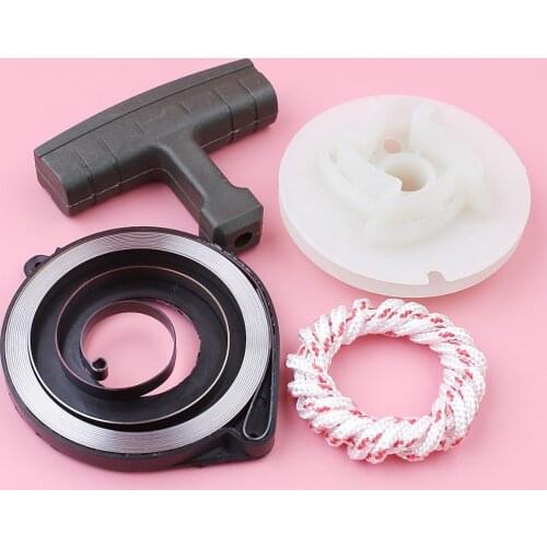 Recoil Starter Pulley Handle Grip Spring Rope Kit For Husqvarna 340 345 350 351 353 346XP Chain Saw Spare Parts