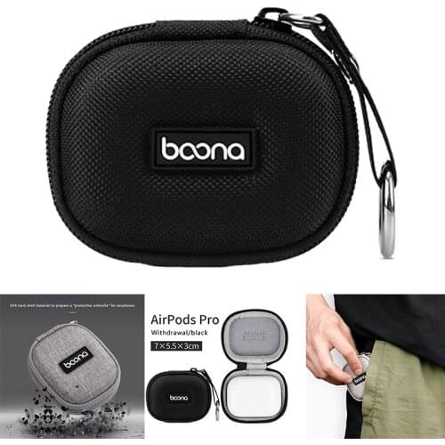 BOONA Hard Case for Pro Headphones, Portable Anti-Drop Travel Case Protective Cover Storage Bag