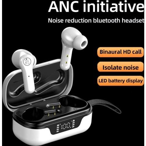 TWS Earphones ANC PRO HIFI Stereo Noise Reduction Wireless 5.1 Bluetooth Headphones LED Display HD Mic Earbuds Gaming Headset