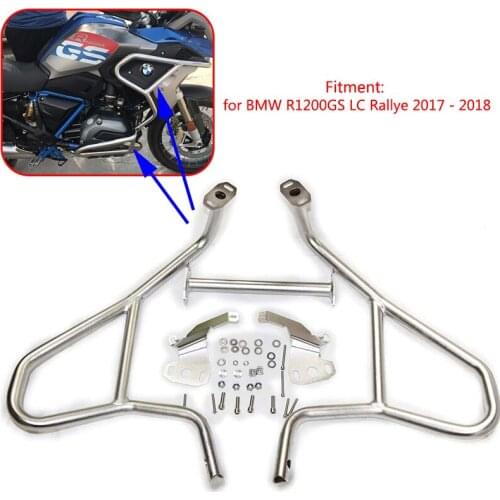 For BMW R1200GS LC Rallye 2017 2018 Motorcycle Bumper Crash Bar Extensions Engine Guard Protector 2017 2018 R1200GS LC Rallye