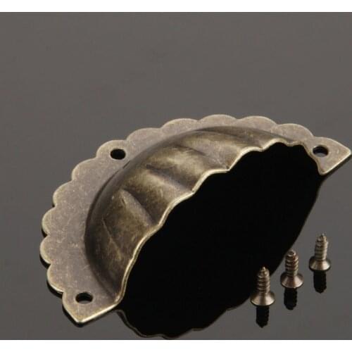 1pc Drawer Handle Zinc Alloy 70*37mm Drawer Cabinet Knob and Handle Kitchen Cupboard Shell Handle