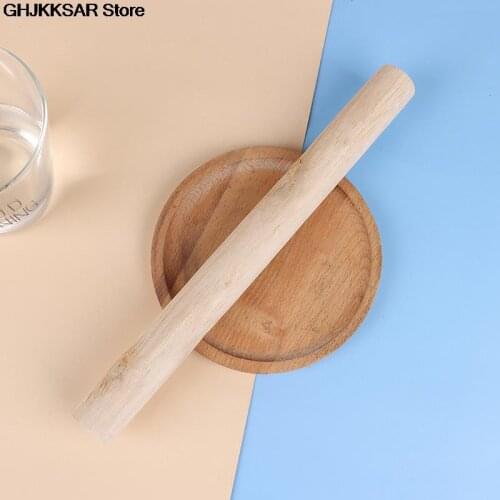 1pc Natural Wooden Rolling Pin Making Cake Pizza Bread Noodles Dumpling Kitchen Cooking Tool