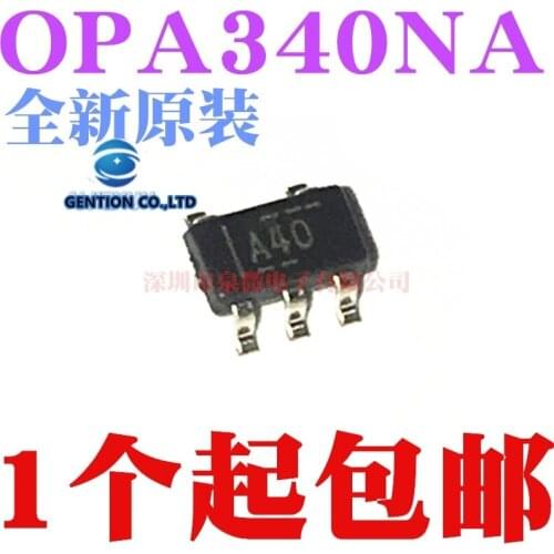 10PCS Screen printing A40 OPA340NA / 3 k OPA340 SOT23-5 in stock 100% new and original
