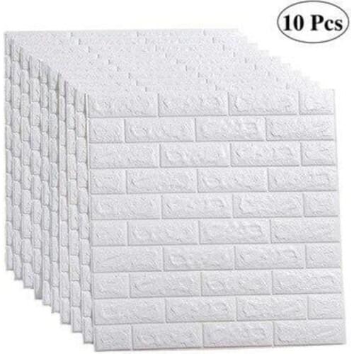 10 pcs Adhesive Brick Wall Panel 77*70 cm 0,53 M2