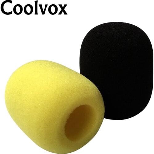 10pcs/lot High density Mike Foam Cover MIC Windshield Sponge for Shure Sm63L Handheld Broadcast Interview Dynamic microphones