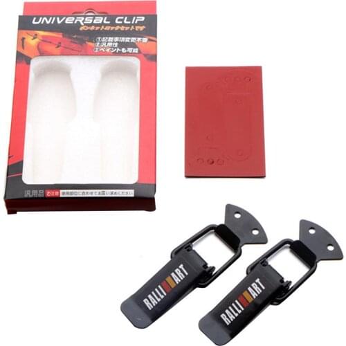 2 Pcs Car Truck Hood Clip Hasp Car Bumper Security Hook Quick Release Fasteners Lock Clip Kit for Racing Auto Accessories