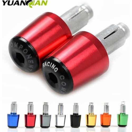 22mm CNC Aluminum Universal Motorcycle Handlebars Grips Ends Bar Ends Handlebars Caps For Kawasaki Z750 Z800 Z1000 Yamaha Honda