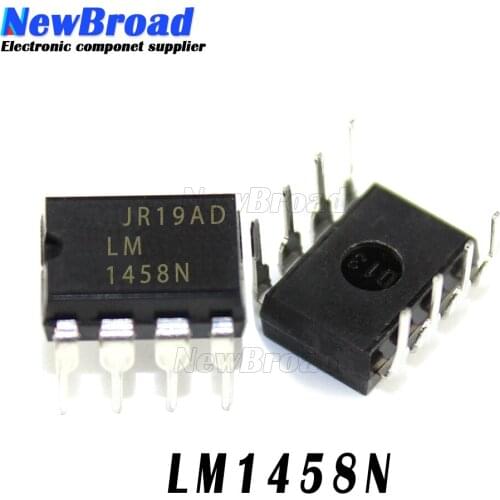 5pcs LM1458N DIP8 LM1458 DIP-8 MC1458P DIP