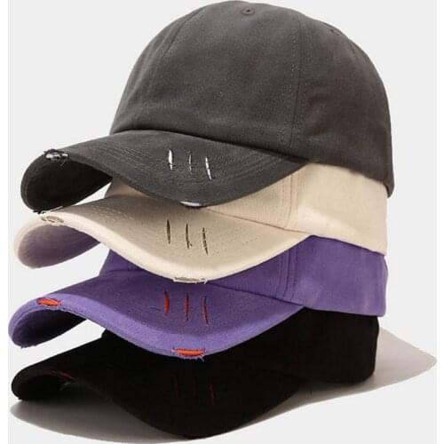 60% Dropshipping!!Unisex Simple Adjustable Outdoor Hole Baseball Sun Duck Hip Hop Hat