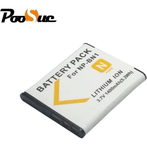 For Sony battery NP-BN1 NPBN1 NP BN1 1400mAh Battery Digital Camera for SONY DSC-W390 DSC-W380 DSC-W370 DSC-W350