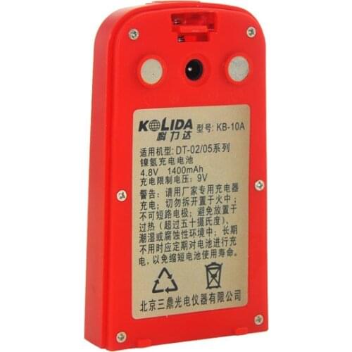 KB-10A 1400mAh Battery for Kolida DT-02 02CL DT-05LL Electronic Digital Theodolite Survey Battery 4.8V Red Wholesale