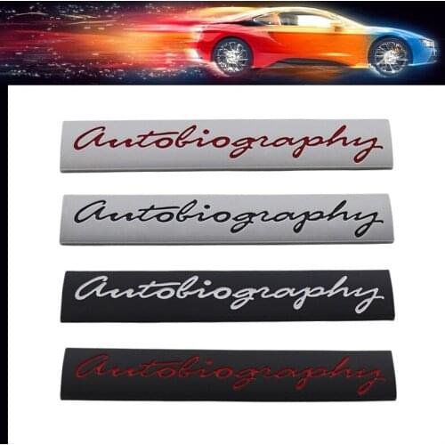 Autobiography car Hood Fender trunk Rear Bonnet Decal Emblem Badge Sticker for Range Rover Executive Limited Freelander Evoque