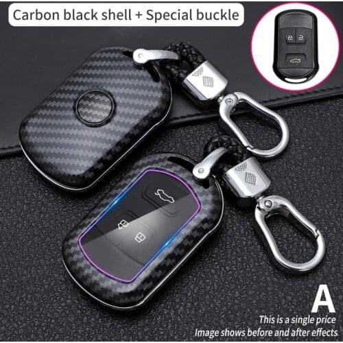 Car Key Case For Chery Tiggo 3 5 Chery ARRIZO 3 7 Chery E3 E5 Bonus 3 Buttons Smart Remote Fob Cover Keychain Bag Accessories
