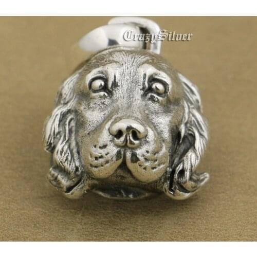 Cocker Spaniel 925 Sterling Silver Pendant Charms Small Animal Pendant TA37