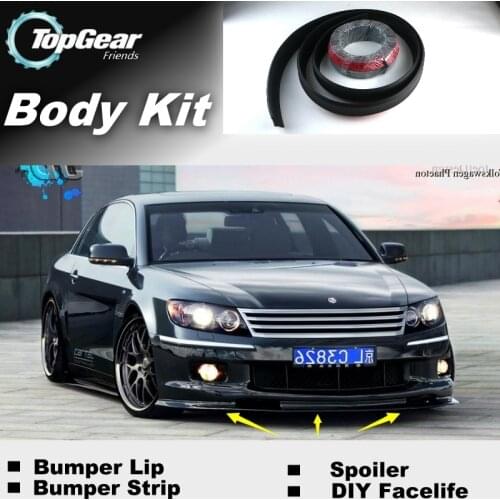 Bumper Lip Deflector Lips For Volkswagen VW Phaeton Front Spoiler Skirt For TopGear Friends Car Tuning / Body Kit / Strip