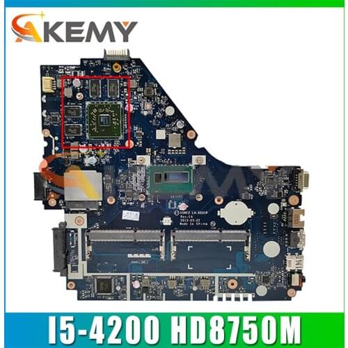 For Acer E1-572 V5-561G E1-572G Laptop Motherboard V5WE2 LA-9531P With I5-4200 CPU HD8750M GPU 100% Fully Tested