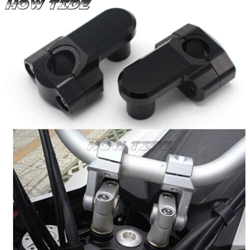 For KAWASAKI KLR650 2007-18 VERSYS 650 2007-2018 Z1000 Motorcycle Aluminum high quality Handlebars Fat Bar Mount Clamps Risers