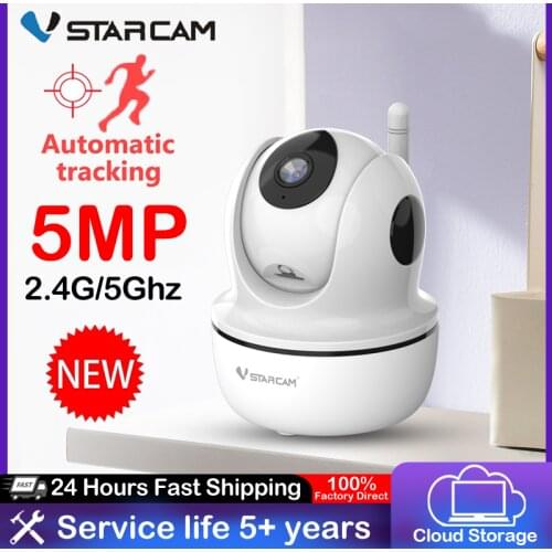 Vstarcam New 4MP IP Camera Indoor 2.4GHz 5GHz Dual Band Wifi Camera Human Detection Auto Tracking Surveillanc Security Baby Cam