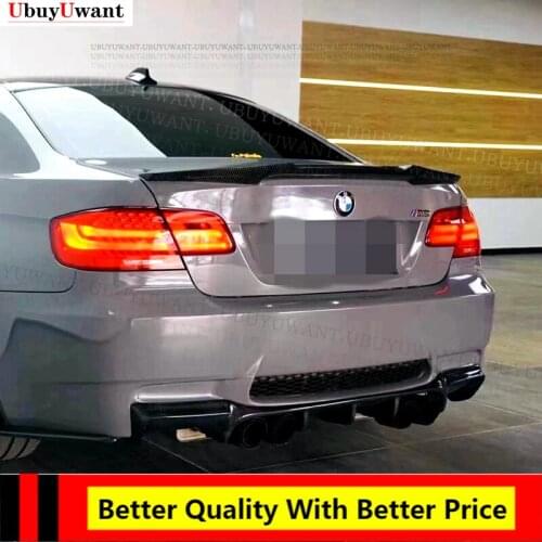 M4 Style Carbon Fiber Rear Roof SPOILER Trunk Lip Boot Wing FOR BMW E92 SPOILER 2005 - 2012 3 Series 2 Door E92 M3 E92 Coupe