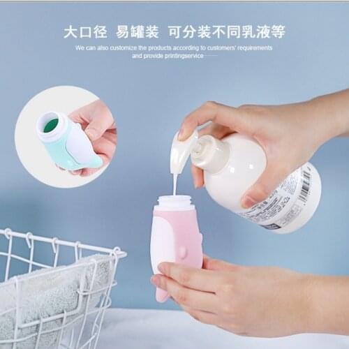 New Silicone Travel Case Organizer Shampoo Shower Gel Lotion Storage Refillable Bottle Portable Cartoon Dolphin Animal Shap