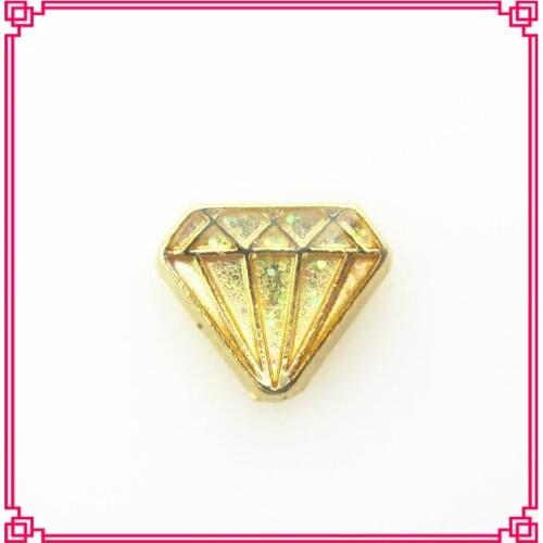 New arrive 20pcs/lot gold blessing floating charms living glass floating pendant lockets