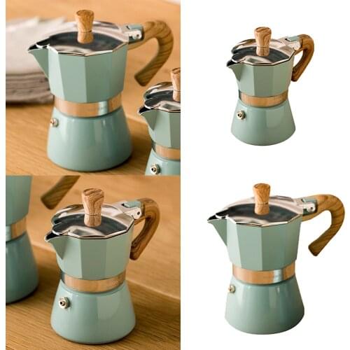 European Style Aluminum Coffee Maker Durable Moka Cafeteira Expresso Percolator Pot Practical Moka Coffee Pot 150/300ml