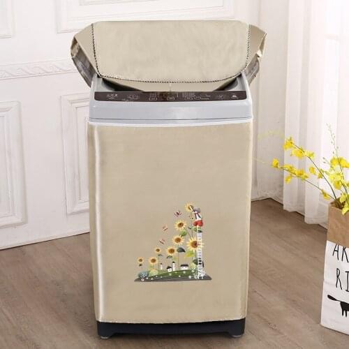 Fully Automatic Washing Machine Dustproof Cover Waterproof Sunscreen Small Swan Haier Beautiful Real Pulsator On Open Cover