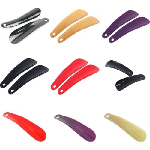 1pc/2pcs Professional Shoe Horns Black Plastic Shoe Horn Spoon Shape Shoehorn Shoe Lifter Flexible Sturdy Slips 10cm/11cm16cm