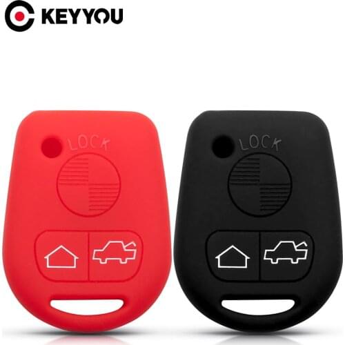 KEYYOU Key Rings Silicone Key Case Skin For BMW X3 X5 M3 530i 330i 330xi E31 E32 E34 E36 E38 E39 E46 Z3 Z4 E90 E60 3 Buttons