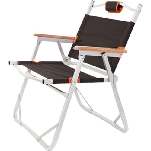 Folding Beach Chair Moon Shape Fishing Outdoor Furniture Al Ultralight Chairs Foldable Stool Double Layers Oxford Camping Chair