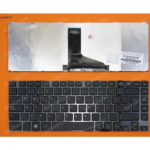 SP Language New Laptop notebook replacement keyboard for TOSHIBA L830 L840 GLOSSY FRAME BLACK(For Win8)