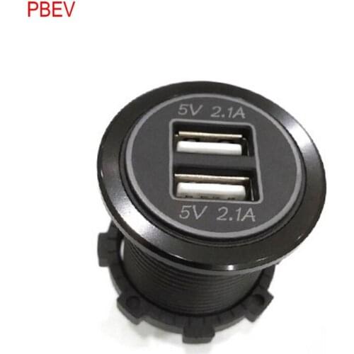 Cross-Border Hot-Selling Car New Car Usb Modified Car Charger Mobile Phone Charger Modified 5V4.2A Dual Aperture