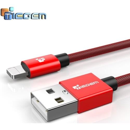 For iPhone Cable Tiegem Fast Data Charging USB Cable For iPhone 7 6 6s Plus 5 5s SE iPad Air Mini Charger Mobile Phone Cables