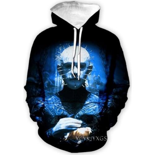 Xinchenyuan Hellraiser Pinhead 3D Print Men Women Fashion Clothing Street Hip Hop Casual Sweatshirt Hoodies Z10
