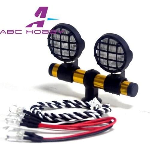 1set 1/10 Crawler car LED Light Fog light and Circular lamp for TAMIYA,AXIAL,Rc8WD SCX10/AX10 CC01/CR01 TF2/D90