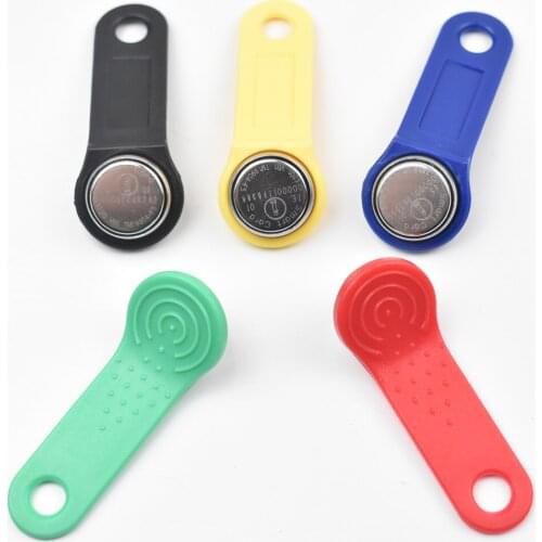 5pcs/lot TM1990A Dallas iButton TM Card with Handle Key Tags DS1990A-F5 Non Magnetic for Access Control Electronic Lock