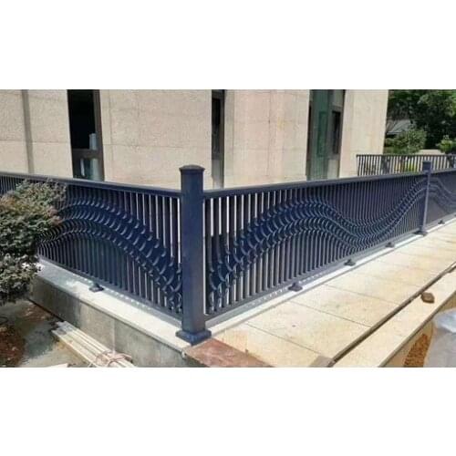Aluminium fences Panel Security Yard Fence metal fence style8