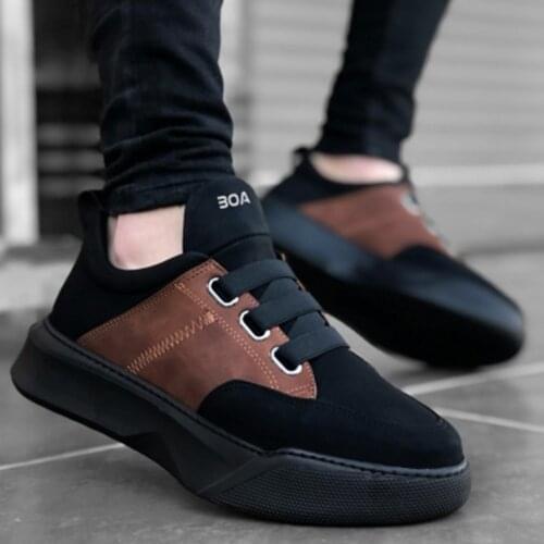 BA0160 Band Men High Base Black Tan Sports Shoes Type Worn Casual Special Design Good Quality Fabric Cheap Price Fast Shipping