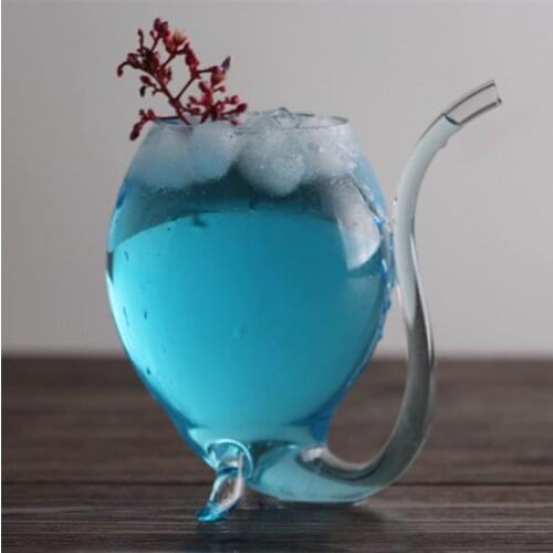 Wine Glass Heat Resistant Glass Cup Coffee Mug Sucking Juice Milk Cup Tea with Drinking Tube Straw Glass Type Shape Feature