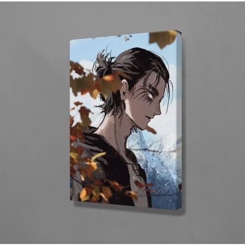 Eren Attack on Titan Hair Attack on Titan Anime Decoration Prints Home Decor Canvas Manga Dorm Painting Wall Art Poster