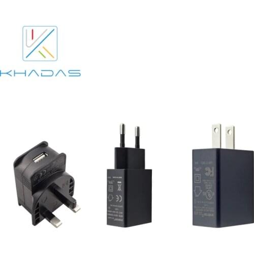 Khadas 5V2A Adapter with CE FCC Certification for all VIMs