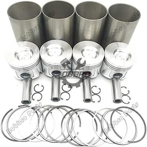 Liner Kit With Piston And Ring For Volvo D3.1 Engine Repair Parts Fit Excavator EC55B ECR58 EW55B EC55C ECR58D