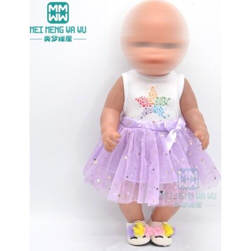 Doll Clothes for 43cm new born doll accessories Variety of crawling clothes Christmas gift for children