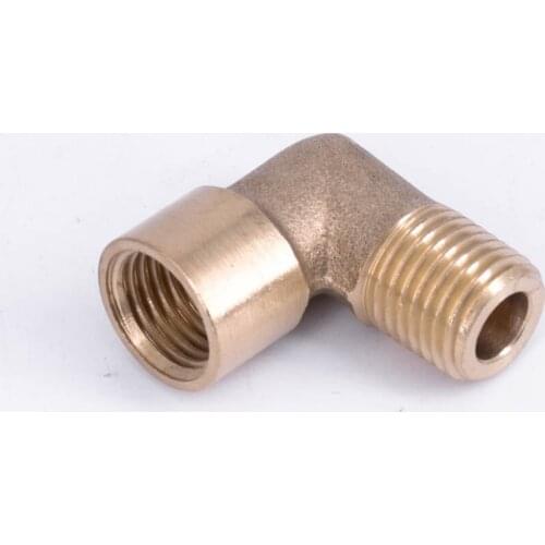 1/4" NPT Female To Male Elbow 90 Degre Brass Pipe Fitting Coupler Connector Water Gas Fuel