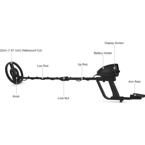 Metal Detector Underground MD4080 Gold Finder Treasure Hunter High Sensitivity Waterproof