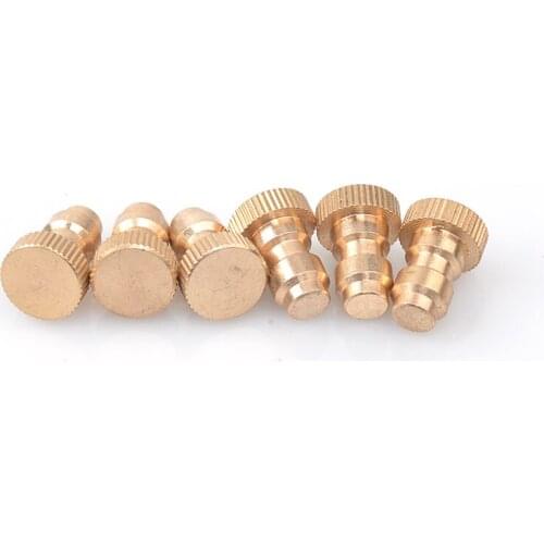 Inflatable Pressure Measuring Stopper 8MM Male Quick Connect All Copper Fittings Inflator High Pressure Diving Hose Solid Plug