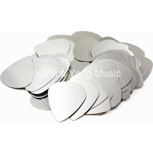 Niko 30pcs No Logo Printing Heart Shape Heavy 0.3mm Stainless Steel Metal Electric Guitar Bass Picks Plectrums