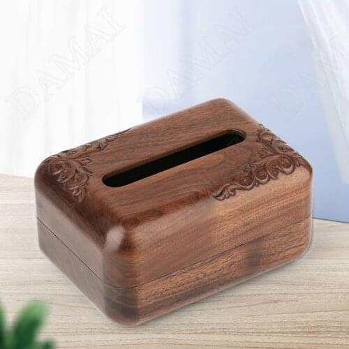Simplicity Wooden Tissue Boxes Living Room Decorative Tissue Organizer Coffee Table Desktop Napkin Holder Home Decoration Modern