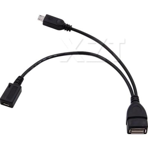 PZ 1PCS 2 in 1 USB to micro usb OTG cable female to male adapter Multi-function for OPPO VIVO Samsung galaxy s5 I9500 LG NEW