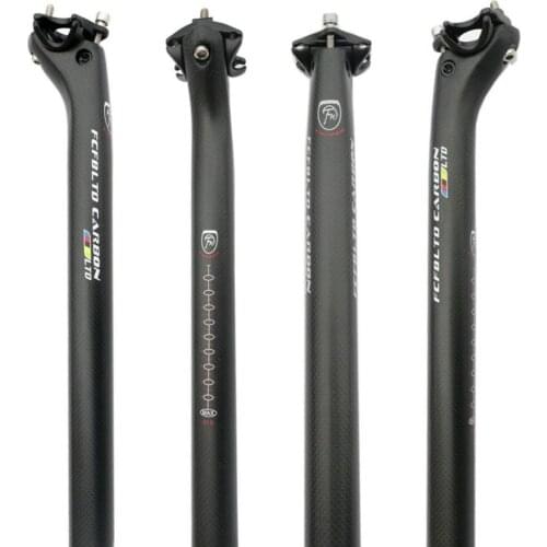 FCFB bike carbon fiber bicycle seatpost MTB road bike parts rod 190g seat post 3k matte 25.4/27.2/30.8 /31.6 *400MM offset 25mm